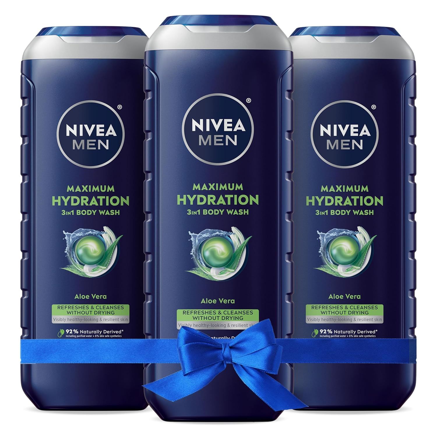 【折后$9.41】NIVEA MEN 男士三合一保湿沐浴露 16.9oz×3瓶组