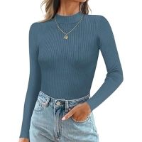 ihocon: Ekouaer Mock Turtle Necks Tops 女士小高領上衣-多色可選