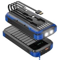 ihocon: MINRISE Solar-Power-Bank-Charger, 40000mAh 太陽能行動電源