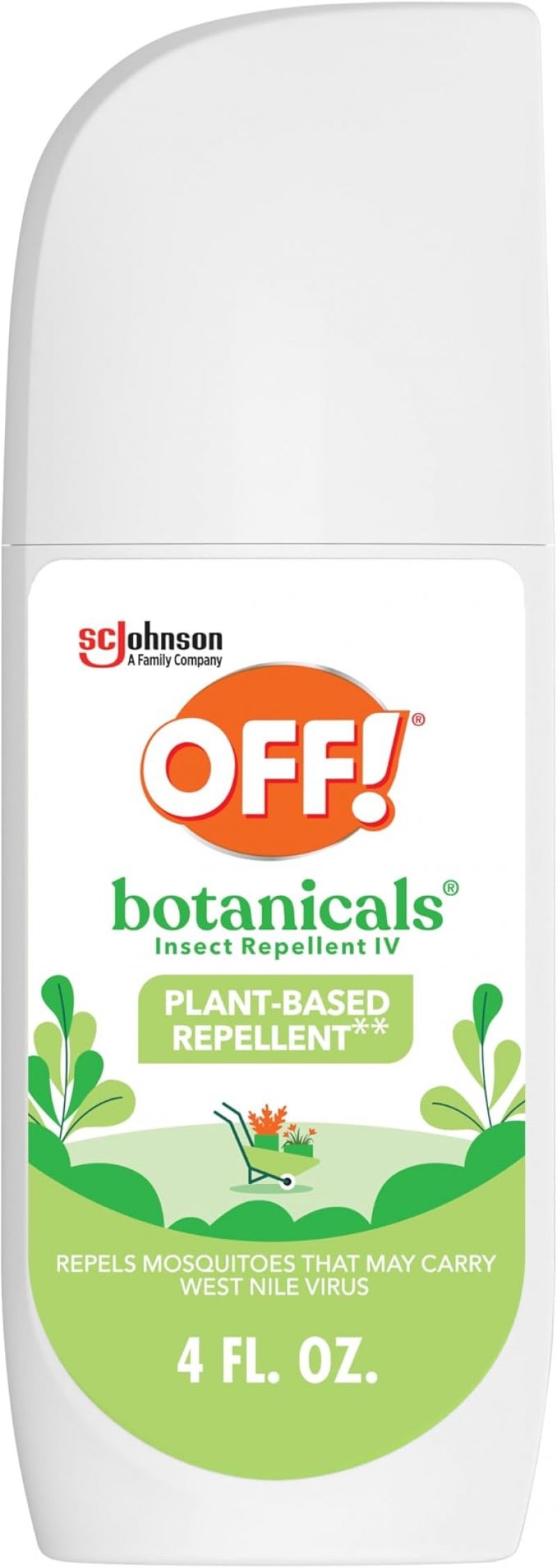 ihocon: OFF! Botanicals Insect Repellent, Plant-Based Bug Spray & Mosquito Repellent 植物萃取 驱蚊(虫)喷雾 4 Oz