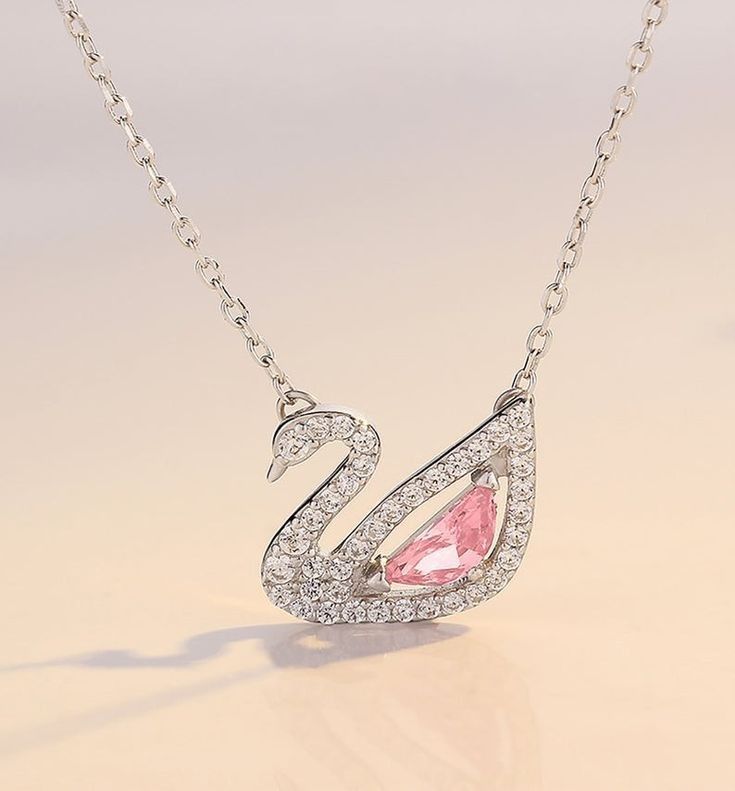 【折後$79.15】SWAROVSKI 天鵝項鍊 粉鑽閃耀款