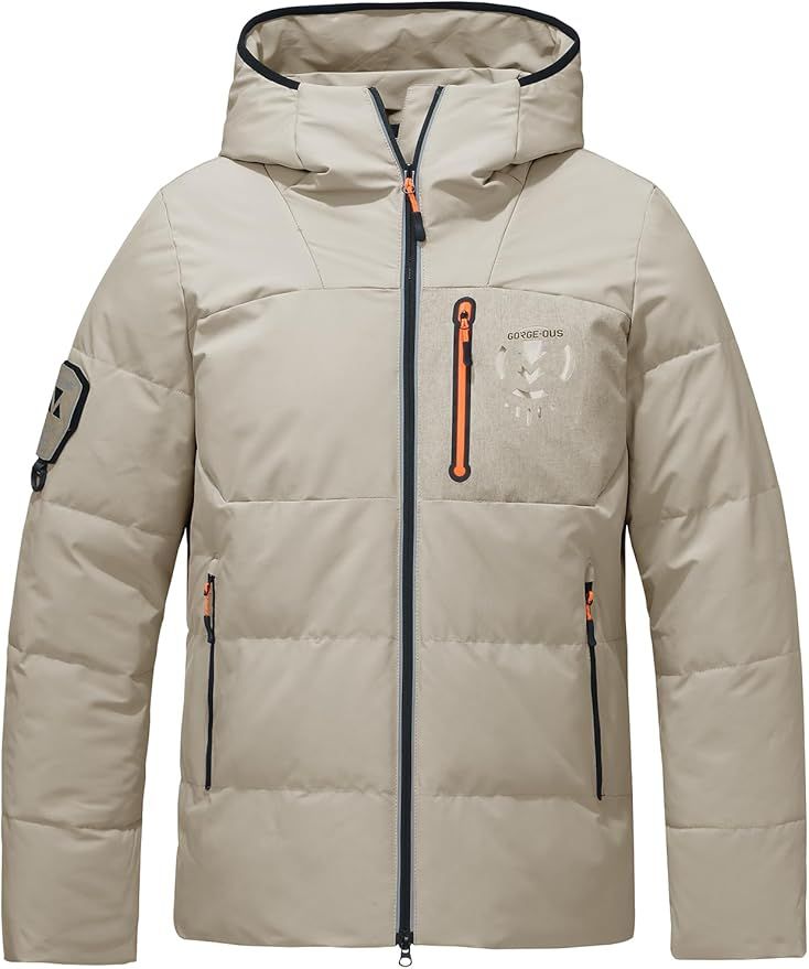 【折后仅$29.99】男士防水保暖连帽羽绒外套（轻量版）