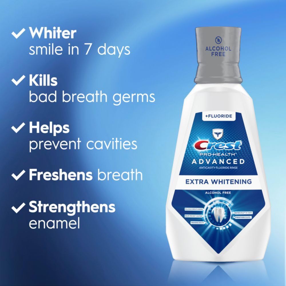 【折后仅$5.17】Crest Pro-Health 美白漱口水 946ml 清新薄荷味