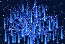 「节日浪漫必备」精美圣诞流星雨灯饰限时特价