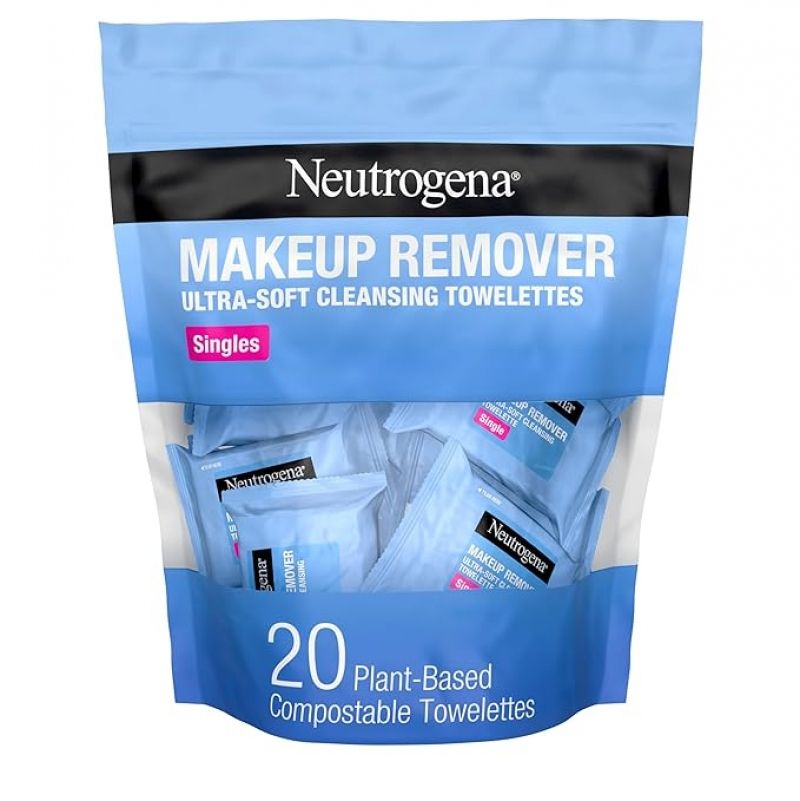 ihocon: 露得清Neutrogena Makeup Remover Wipes Singles 卸妝濕巾單片包裝, 20張
