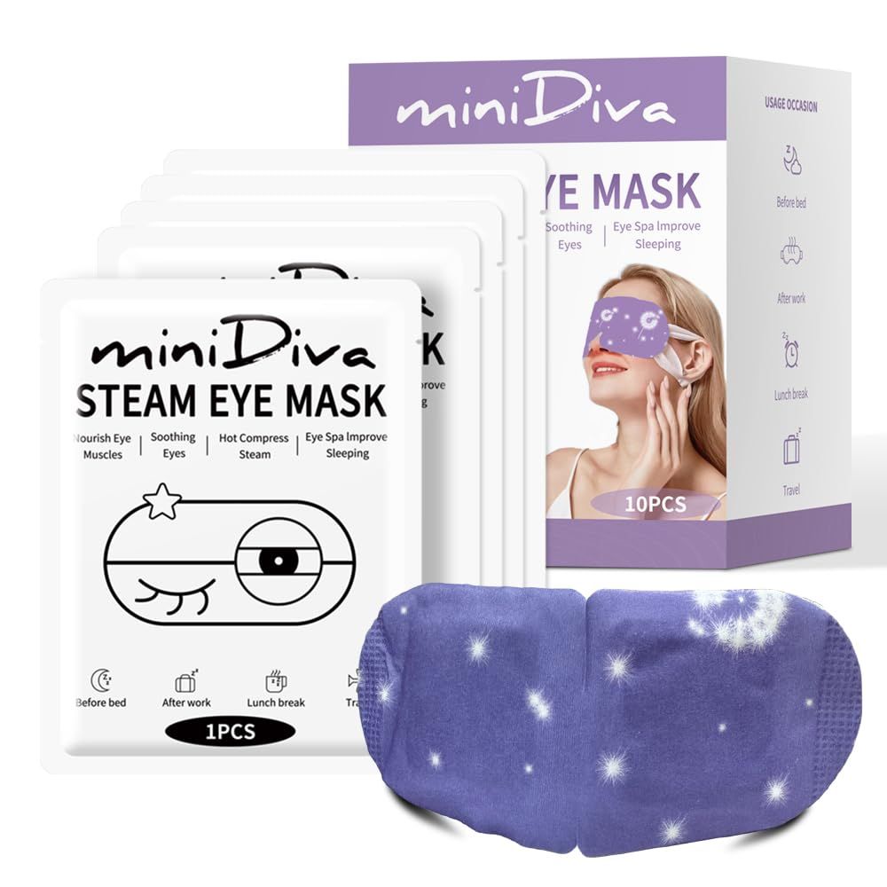 【折后$4.99 Prime包邮】蒸汽热敷眼罩 10个