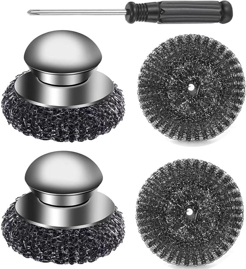 ihocon: Klfte 2Pack Steel Wool Scrubber Set 鋼絲清潔刷 2個
