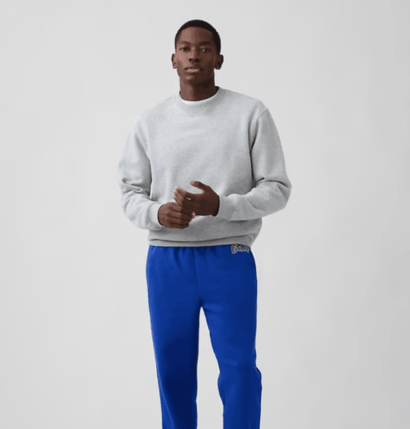 【折後僅$15】Gap Logo 舒適刷毛休閒褲