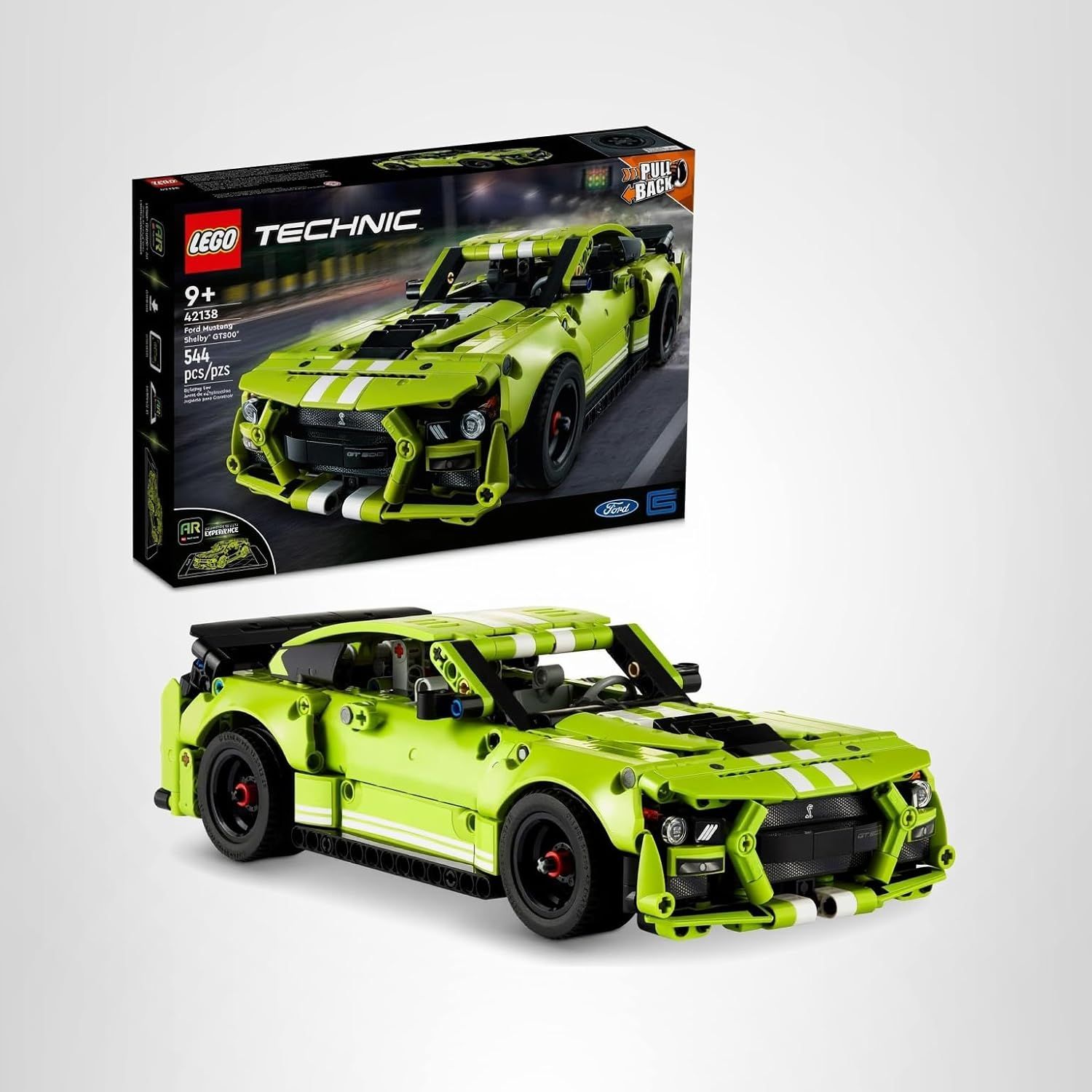 乐高积木LEGO Technic Ford Mustang Shelby GT500 42138 回力赛车 $34.99(原价$49.99)