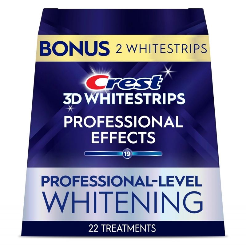 ihocon: Crest 3D Whitestrips, Professional Effects, Teeth Whitening Strip Kit, 44 Strips (22 Count Pack)牙齿美白贴片
