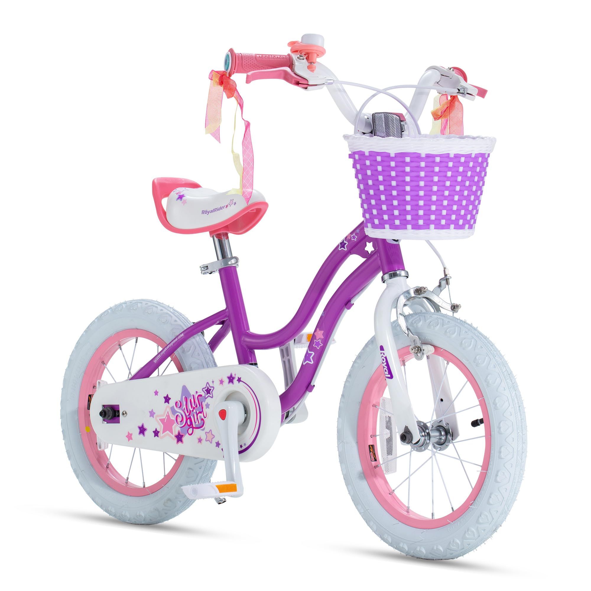 史低!【折后$59.99 Prime包邮】RoyalBaby EZ 14寸儿童入门自行车