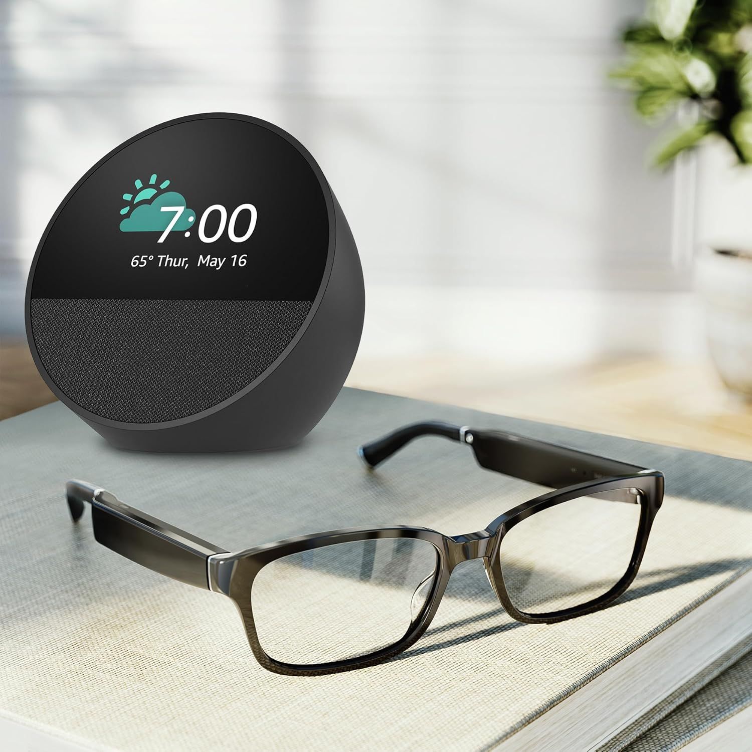 【折后$119.99】Echo Frames 智能眼镜 + Echo Spot 智能闹钟
