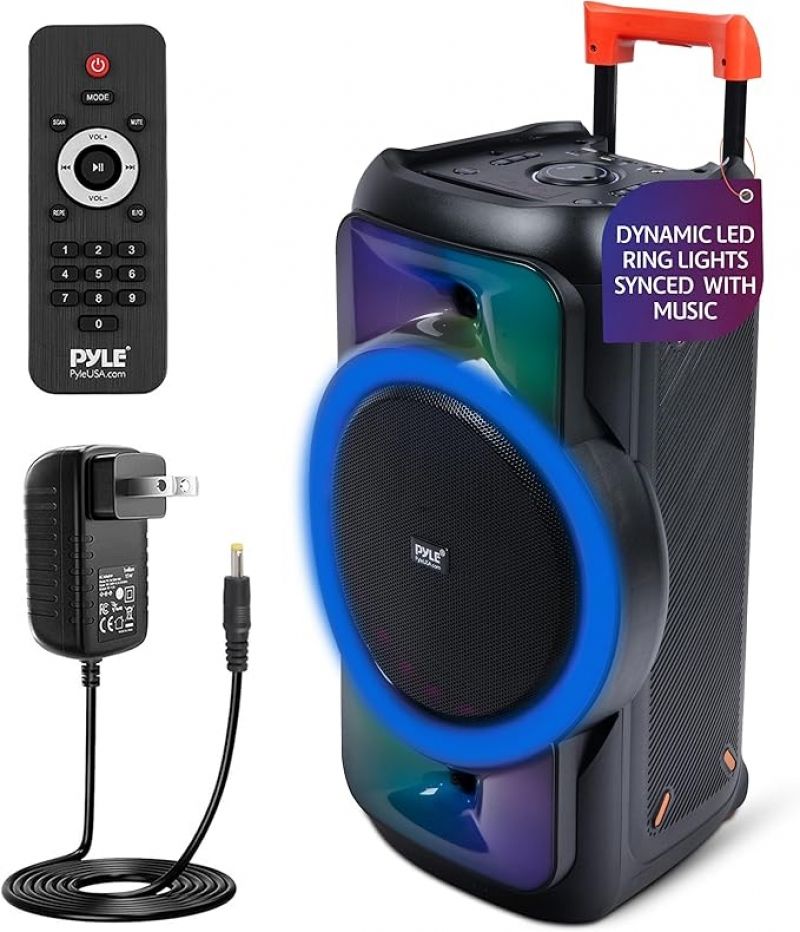 ihocon: Pyle Audio Large Bluetooth Party Speaker 便携式蓝牙喇叭