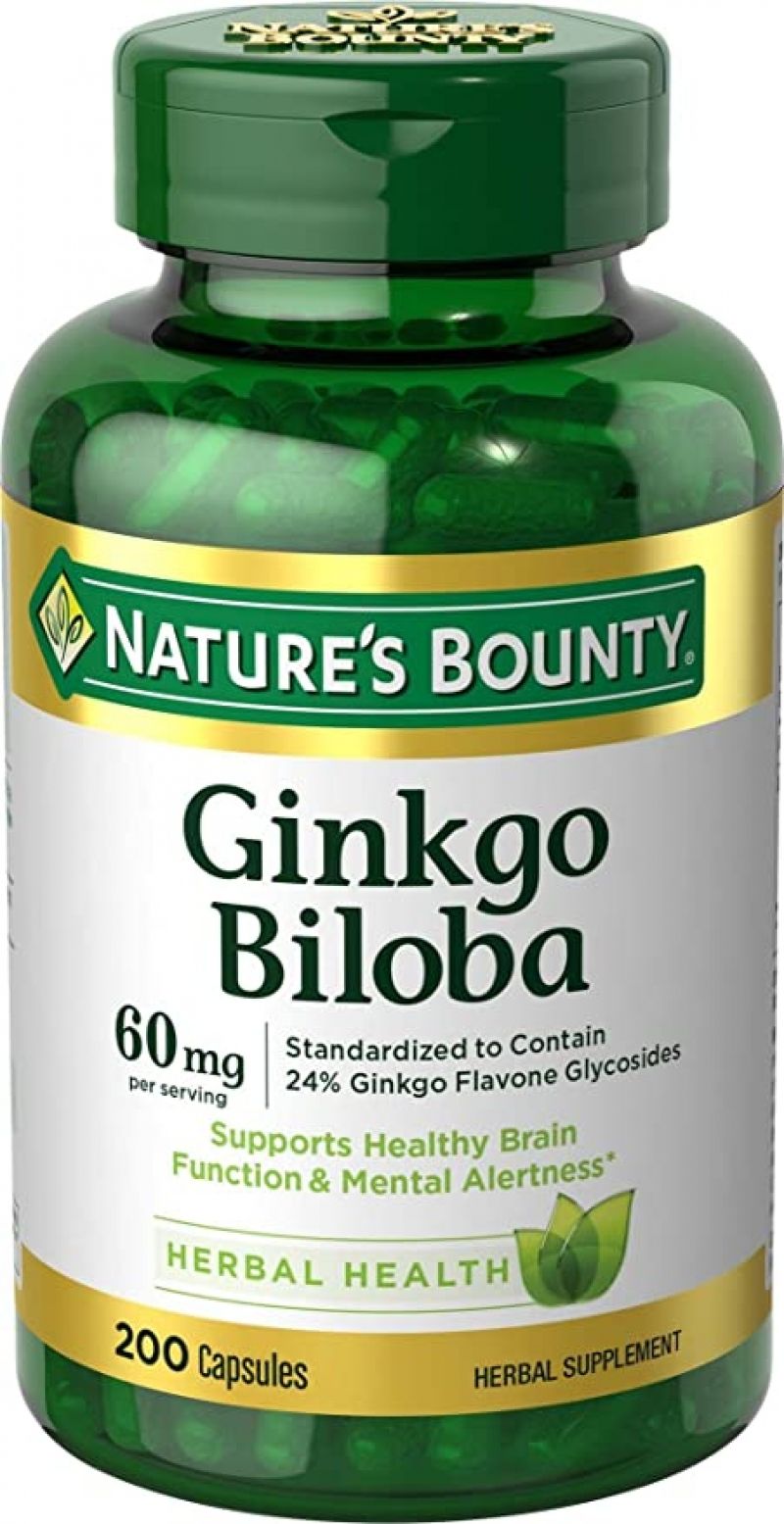 ihocon: Nature's Bounty Ginkgo Biloba 60 Mg, 200 Capsules  银杏