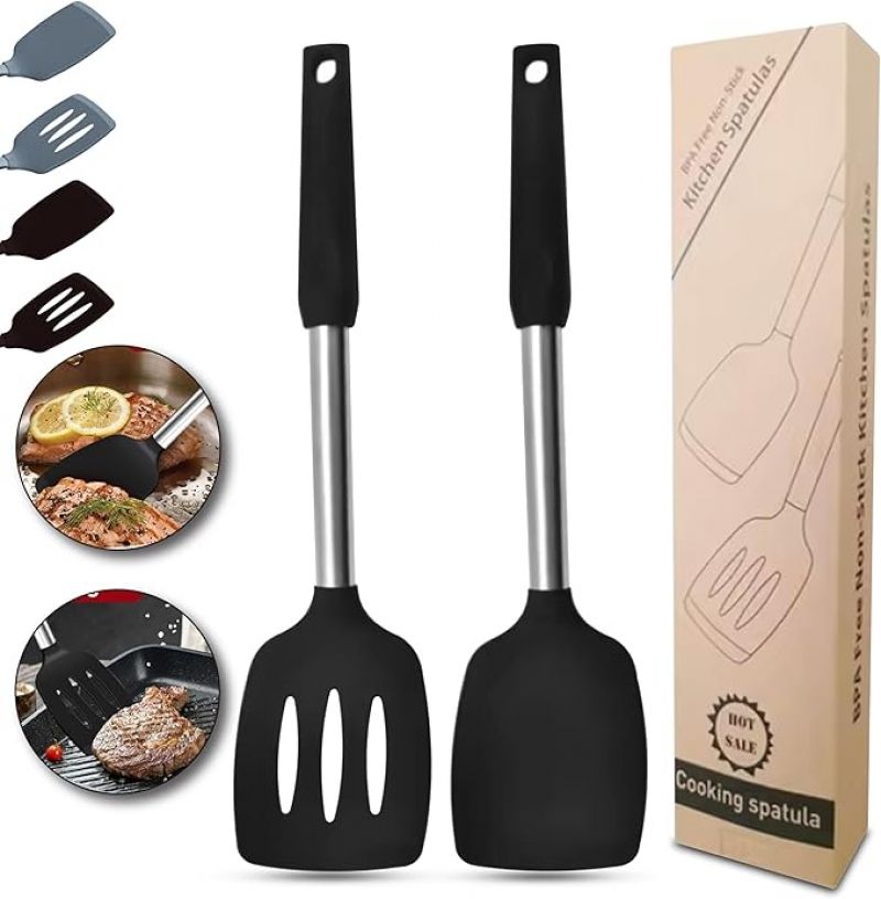 ihocon: NAMAPRODX Silicone Spatulas set矽胶炒菜铲 2支