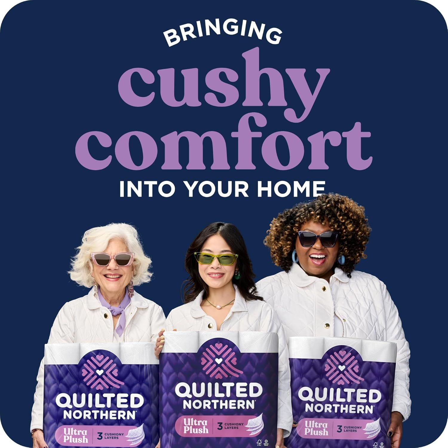 【折后仅$25.09】Quilted Northern 3层超柔厚厕纸 32卷装