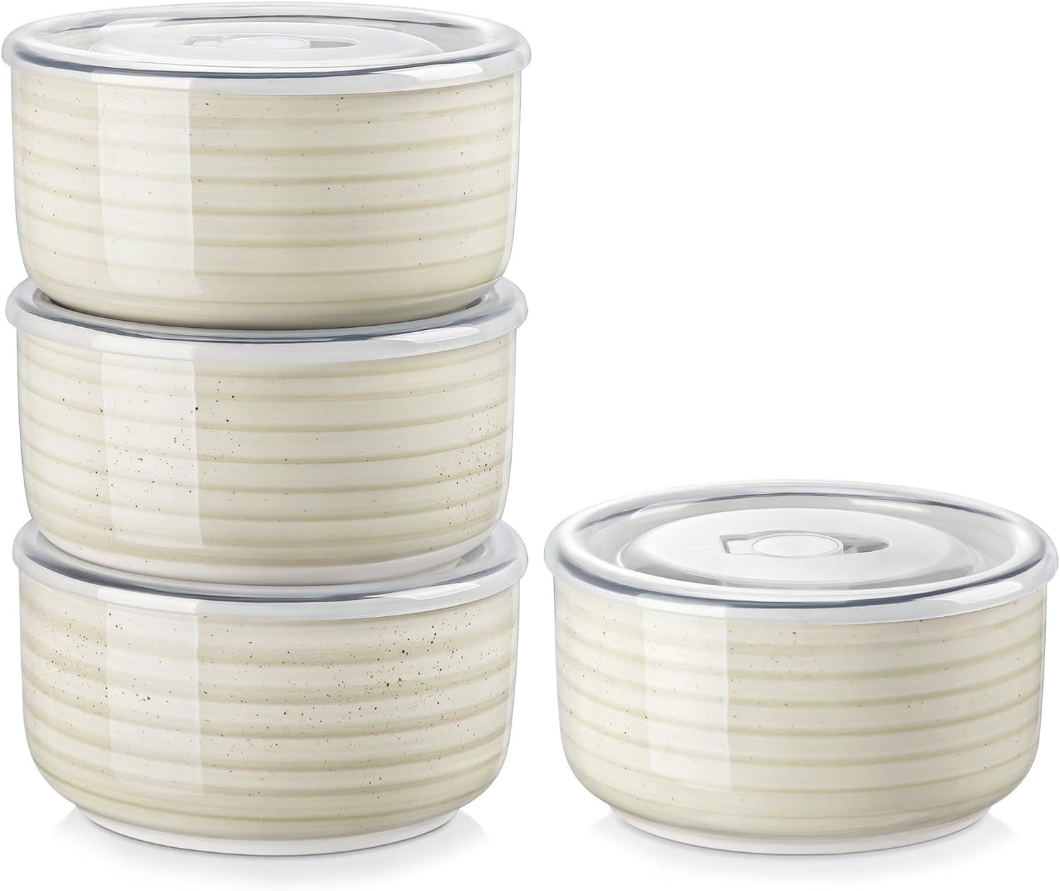 【折后仅$36.99】vancasso Bonbon 陶瓷密封碗 4件套