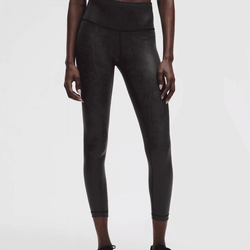 啞光箔面好高級！【折後$59 包郵】Lululemon Wunder Train 高腰25寸訓練緊身褲