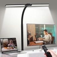 ihocon: Generic LED Desk Lamp 光线微调双头夹式桌灯
