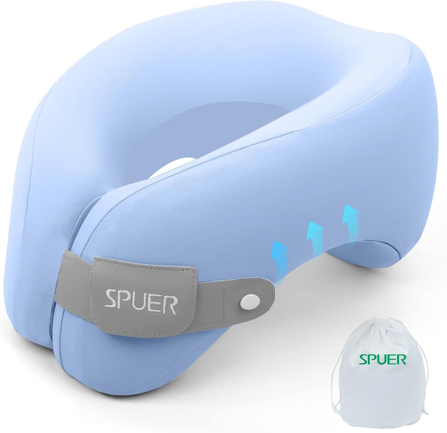 SPUER记忆棉旅行枕限时63%OFF！$14.99享全方位支撑