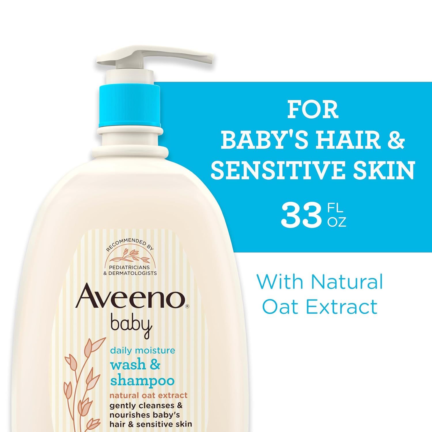 【折後$12.05 Prime包郵】Aveeno Baby 寶寶洗發沐浴二合一+身體乳 33OZ！