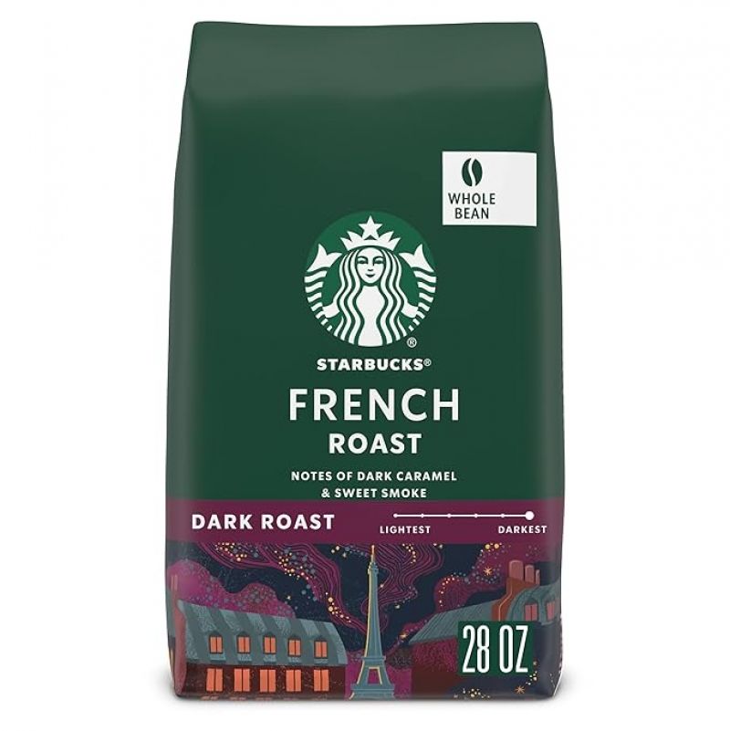 ihocon: 星巴克Starbucks Whole Bean Coffee, Dark Roast Coffee, French Roast 全豆咖啡 28 oz