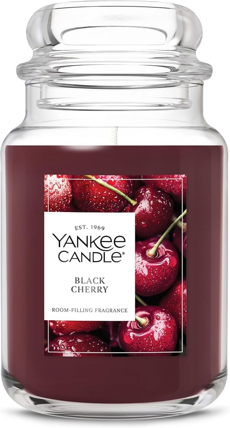 ihocon: Yankee Candle Black Cherry, Scented Candle, 22oz 黑樱桃香薰蜡烛