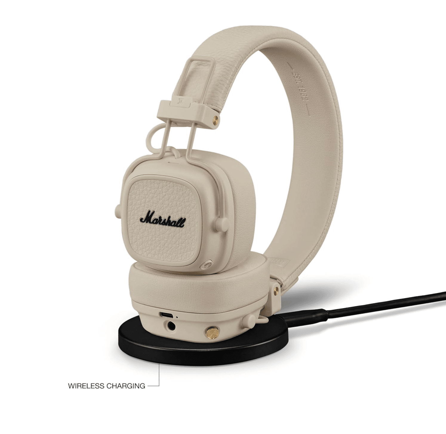 【折後$99.99 包郵】Marshall Major V 頭戴式藍牙耳機 奶油白配色