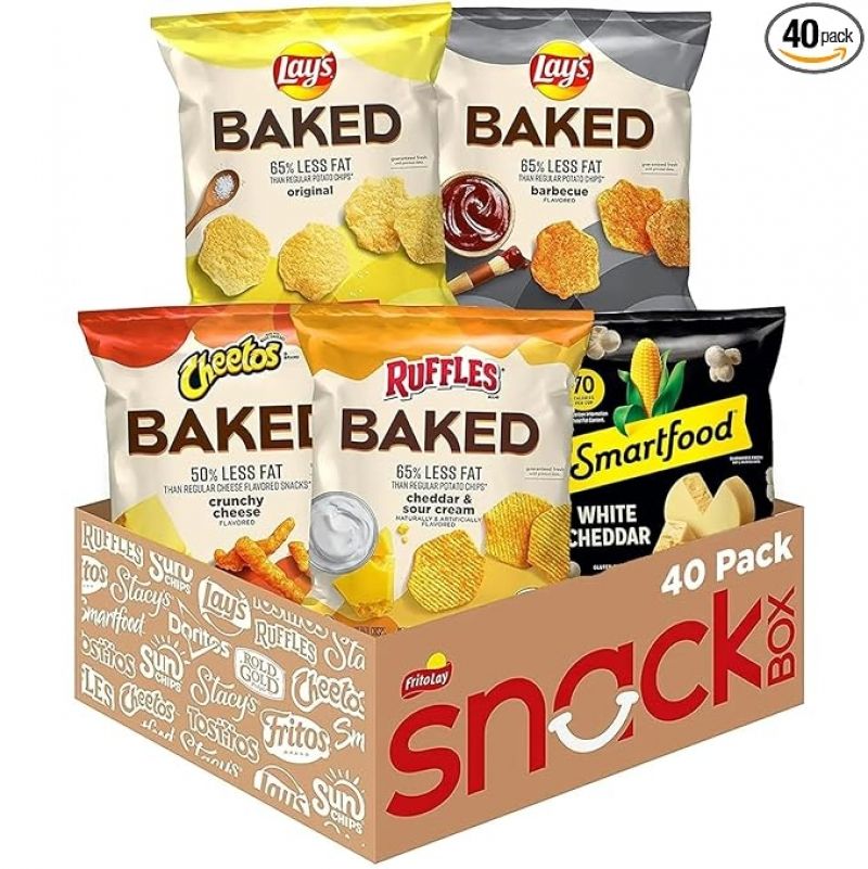 ihocon: Frito Lay Baked & Popped Mix Variety Pack 综合点心 40包